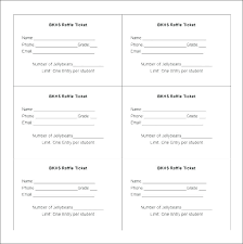 Download Raffle Ticket Template Free Sample Tickets To Make
