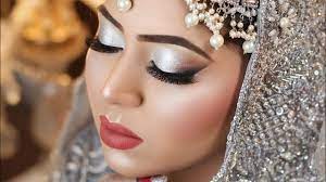 walima bridal makeup tutorial silver