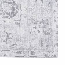 carpet 200 x 300 cm grey cotton