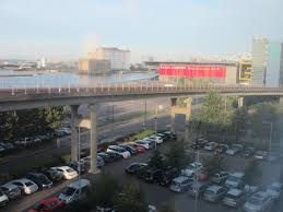Follow a13 onto a1020/a406 or follow signs to city airport, excel east or royal victoria docks. View From Our Room Railway Dockland Area Picture Of Premier Inn London Docklands Excel Hotel Tripadvisor