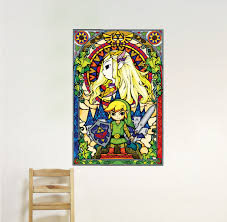 Zelda Stained Glass Wall Mural Decal