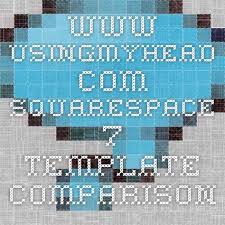 Www Usingmyhead Com Squarespace 7 Template Comparison