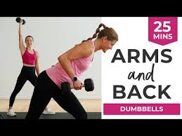 25 minute arm and back workout video