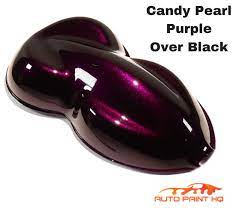 Candy Pearl Purple Over Black Basecoat