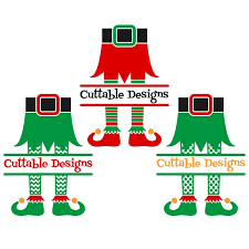 Santa And Elf Hat Svg Cuttable Designs