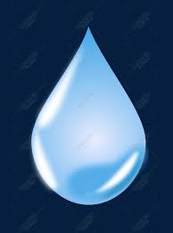 water drop shaped blue waterdrop