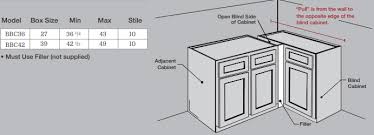 base cabinet corner blind base 36 42