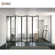 slim frame tempered glass door stained