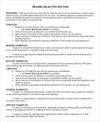 Resume Goals Section Under Fontanacountryinn Com