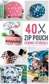 40 free diy zipper pouch tutorials
