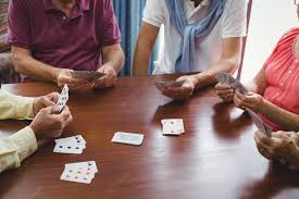playing card games with older americans