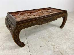 Chinese Hand Carved Coffee Table 1930s