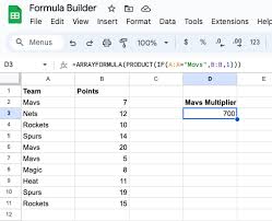 how to multiply in google sheets a