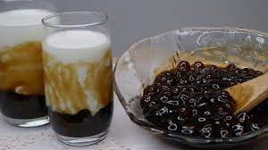 brown sugar tapioca pearl milk from