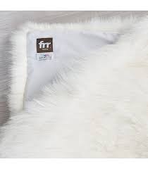 Full Pelt White Fox Fur Blanket For