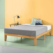 Zinus Moiz 14 In Wood Platform Bed Full Natural