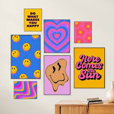 Indie Room Decor Gallery Wall Set Funky