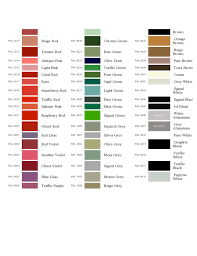 Sample Ral Color Chart Free Download