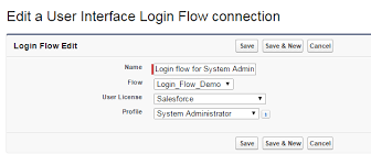 how to use login flow in sforce home