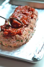 In a bowl add all of the ingredients for the tangy sauce and whisk; Whole30 Tomato Basil Turkey Meatloaf Little Bits Of
