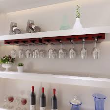 Solid Wood Wine Glass Rack Hanging