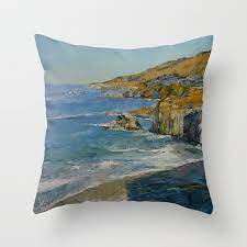 big sur throw pillow by michael creese