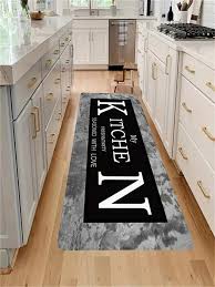 black letter kitchen floor mat shein uk
