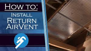 how to install a return air vent