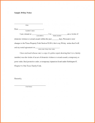 30 Day Notice To Landlord California Template Business