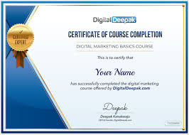 Get Your Digitaldeepak Course Certificate