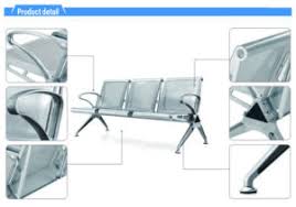china steel 3 seater waiting seating