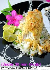 baked parmesan crusted tilapia under 30
