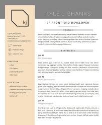 web resume template for developers