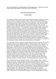 PDF) The Indian Uprising of 1857 (Keywords in modern Indian studies)