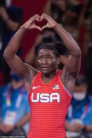 She is the reigning olympic and world champion in wrestling freestyle. 5z74rjh41jhqom