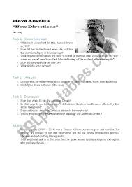 a angelou new directions esl worksheet by lea mg a angelou new directions worksheet