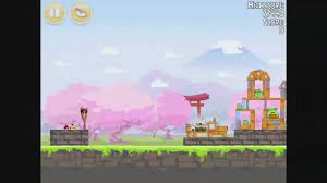 Angry Birds Seasons - Cherry Blossom Level 1-4 Walkthrough 3 Stars - YouTube