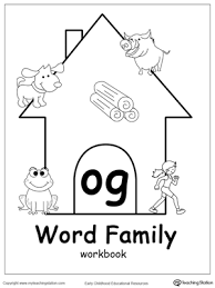 Og Word Family Workbook For Kindergarten Myteachingstation Com