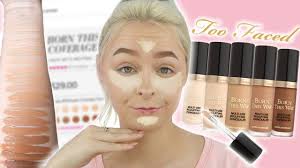 Too Faced Born This Way Concealer Super Coverage Review Demo Swatches Wear Test Mcdrew