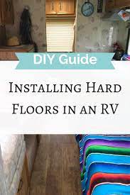 install a hard floor in a motorhome