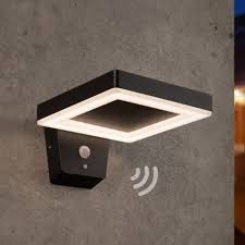 modern solar outdoor wall light with