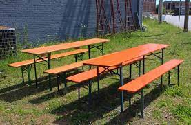4 Sets Of German Beer Garden Table And