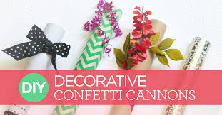 diy decorative confetti cannons