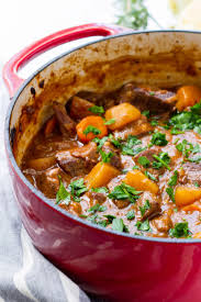 hearty beef stew cooking