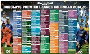 All the upcoming premier league football fixtures and results in the 2019/20 season. All About Premier League Barclays Premier League Fixtures Table Pdf