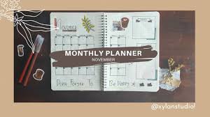 aesthetic monthly planner ideas bujo