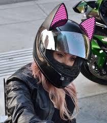 Check out our cat ear helmets selection for the very best in unique or custom, handmade pieces from our shops. Cat Ear Upgrade Installed On Shoei Motorcycle Helmet By Ja Motogeek Photo By Artofcurly Monster Motorcycle Helmet Shoei Motorcycle Helmets