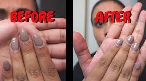 how to trim acrylic nails at home you