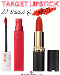 20 shades of red lipstick at target
