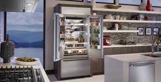 Kitchenaid fridge with wood inside. Built In Refrigerators Kitchenaid